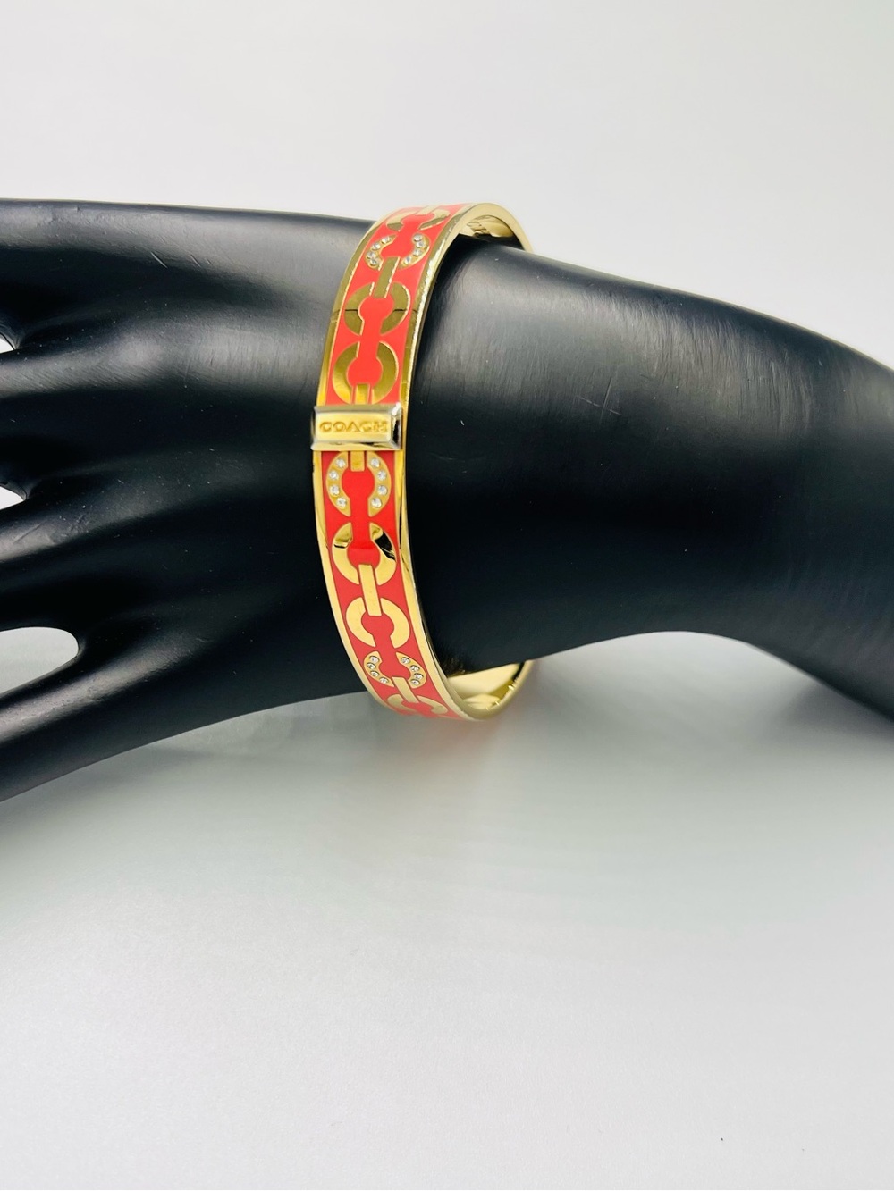 Coach Enamel Bangle Bracelet EUC
